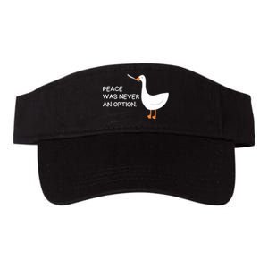 Peace Was Never An Option Angry Goose With Knife Valucap Bio-Washed Visor