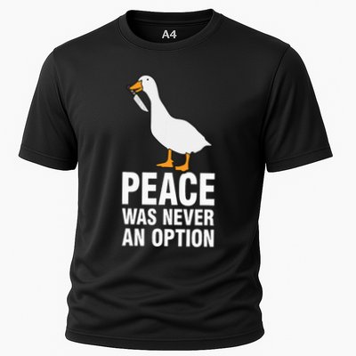 Peace Was Never An Option Geese Meme Performance Shirt