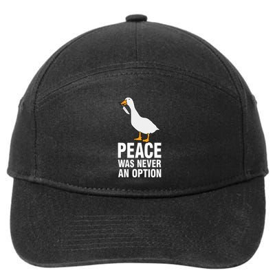 Peace Was Never An Option Geese Meme 7-Panel Snapback Hat