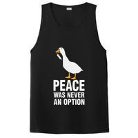 Peace Was Never An Option Geese Meme PosiCharge Competitor Tank