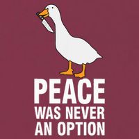 Peace Was Never An Option Geese Meme 16oz Travel Tumbler