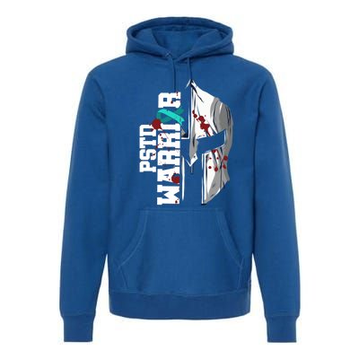 Pstd Warrior National Stress Awareness Month Helmet Gift Premium Hoodie