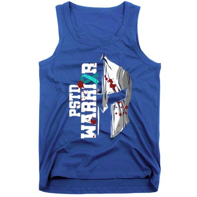 Pstd Warrior National Stress Awareness Month Helmet Gift Tank Top