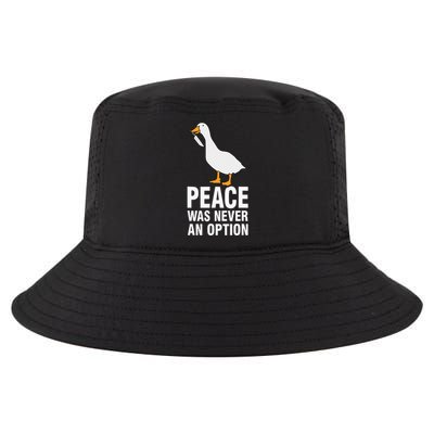 Peace Was Never An Option Goose Meme Cool Comfort Performance Bucket Hat