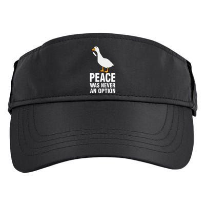 Peace Was Never An Option Goose Meme Adult Drive Performance Visor