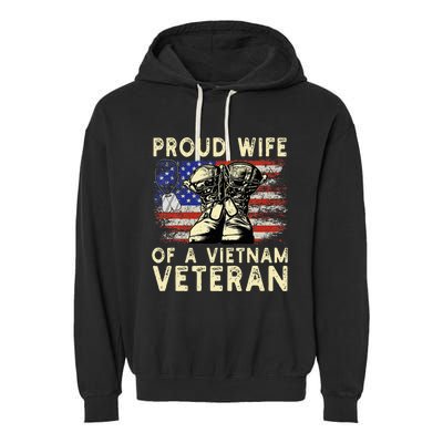 Proud Wife Of Vietnam Veteran Us Garment-Dyed Fleece Hoodie