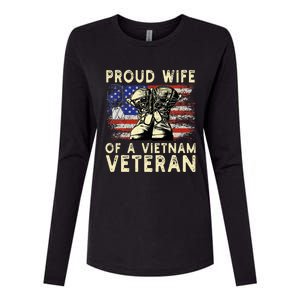 Proud Wife Of Vietnam Veteran Us Womens Cotton Relaxed Long Sleeve T-Shirt