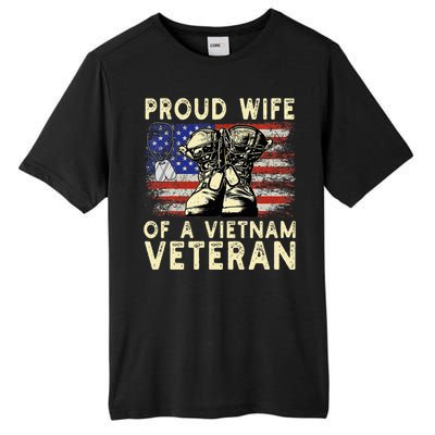 Proud Wife Of Vietnam Veteran Us Tall Fusion ChromaSoft Performance T-Shirt