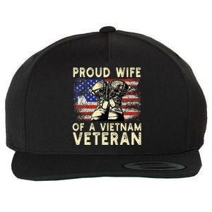 Proud Wife Of Vietnam Veteran Us Wool Snapback Cap