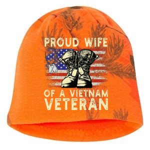 Proud Wife Of Vietnam Veteran Us Kati - Camo Knit Beanie