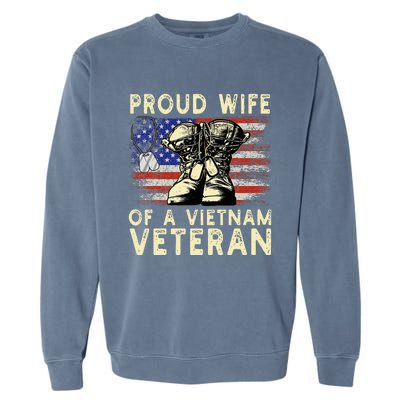 Proud Wife Of Vietnam Veteran Us Garment-Dyed Sweatshirt