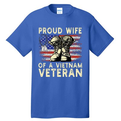 Proud Wife Of Vietnam Veteran Us Tall T-Shirt