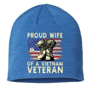 Proud Wife Of Vietnam Veteran Us Sustainable Beanie