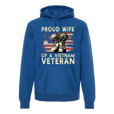 Proud Wife Of Vietnam Veteran Us Premium Hoodie