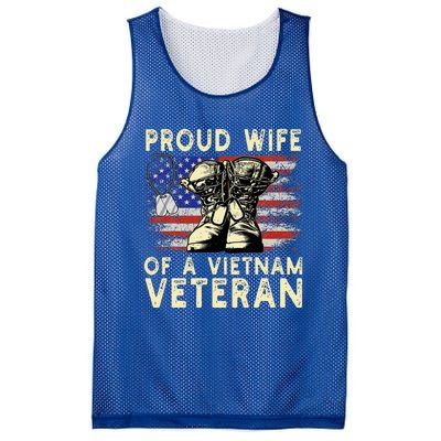 Proud Wife Of Vietnam Veteran Us Mesh Reversible Basketball Jersey Tank