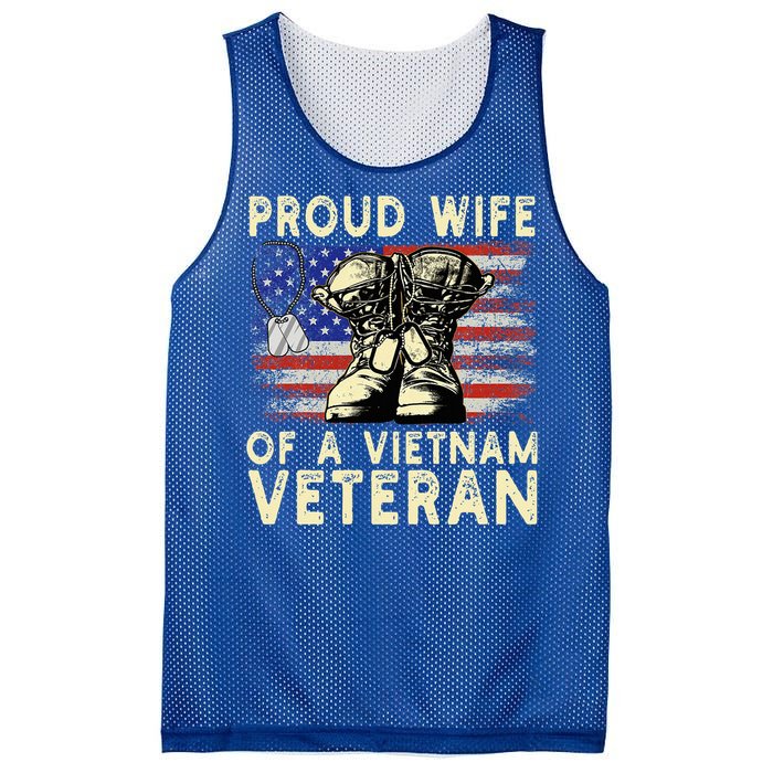 Proud Wife Of Vietnam Veteran Us Mesh Reversible Basketball Jersey Tank