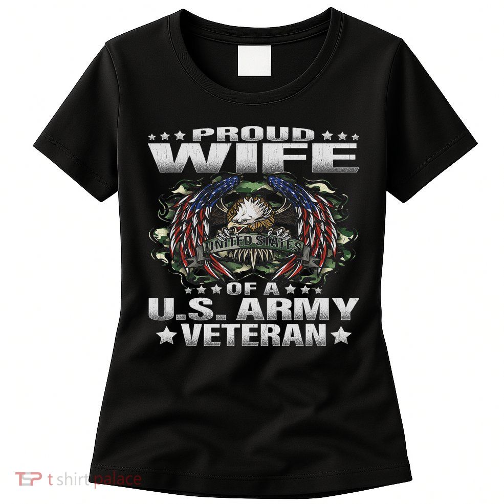 Proud Wife Of A Veteran Military Vet's Spouse Women's T-Shirt