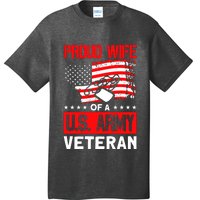 Proud Wife Of A U.S. Army Veteran Soldier Wife Premium T-Shirt