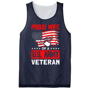 Proud Wife Of A U.S. Army Veteran Soldier Wife Premium Mesh Reversible Basketball Jersey Tank