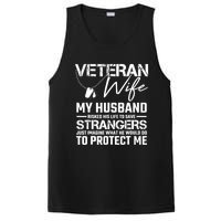 Proud Wife Of A Army Veteran American Flag Military Gift PosiCharge Competitor Tank