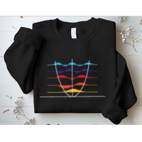 Physics Wave Overlay Waves Astrophysics Physics Sweatshirt