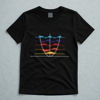 Physics Wave Overlay Waves Astrophysics Physics T-Shirt