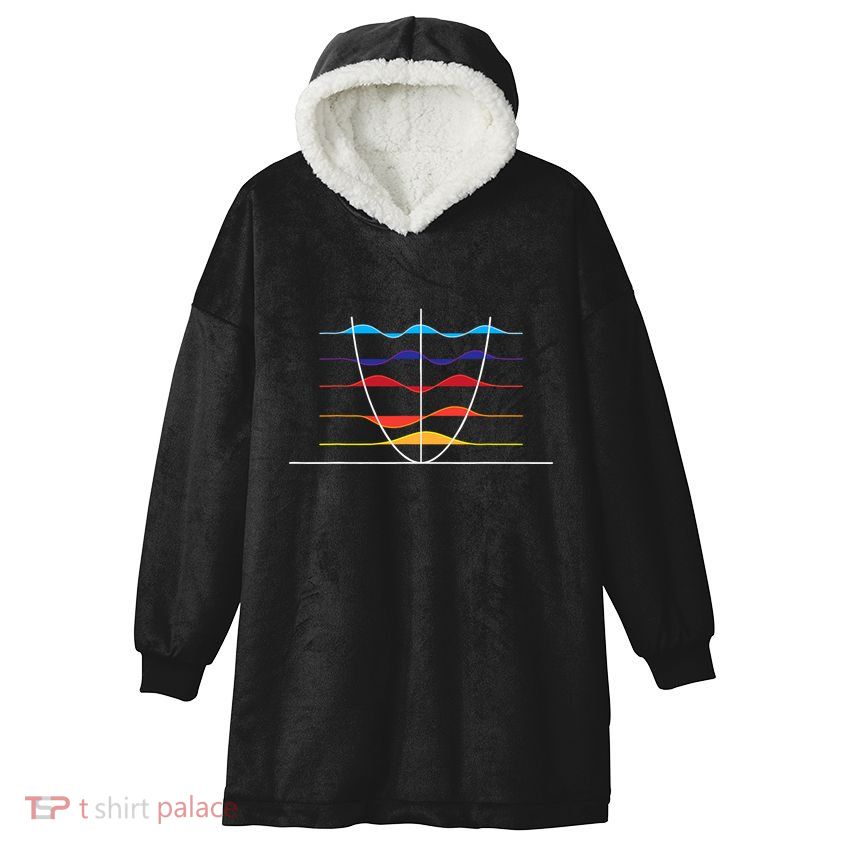 Physics Wave Overlay Waves Astrophysics Physics Hooded Wearable Blanket