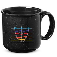 Physics Wave Overlay Waves Astrophysics Physics 15oz Campfire Ceramic Mug