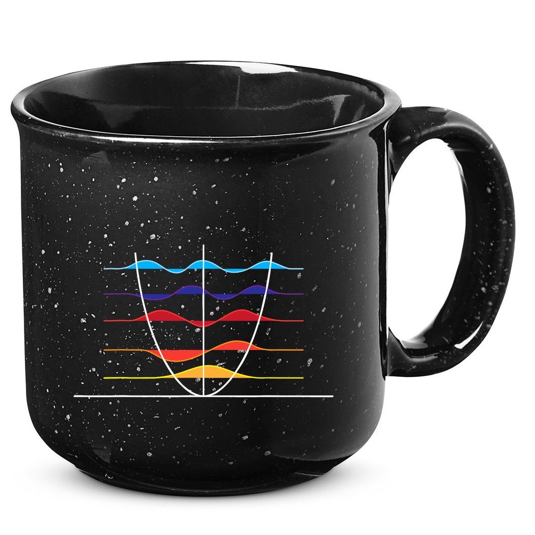Physics Wave Overlay Waves Astrophysics Physics 15oz Campfire Ceramic Mug