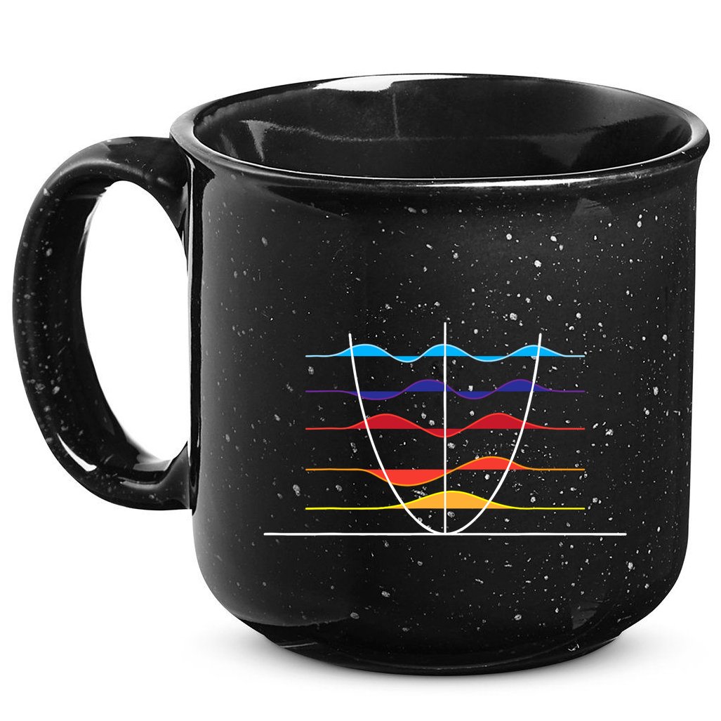 Physics Wave Overlay Waves Astrophysics Physics 15oz Campfire Ceramic Mug