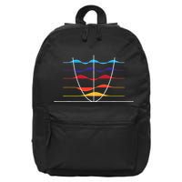 Physics Wave Overlay Waves Astrophysics Physics 16 in Basic Backpack