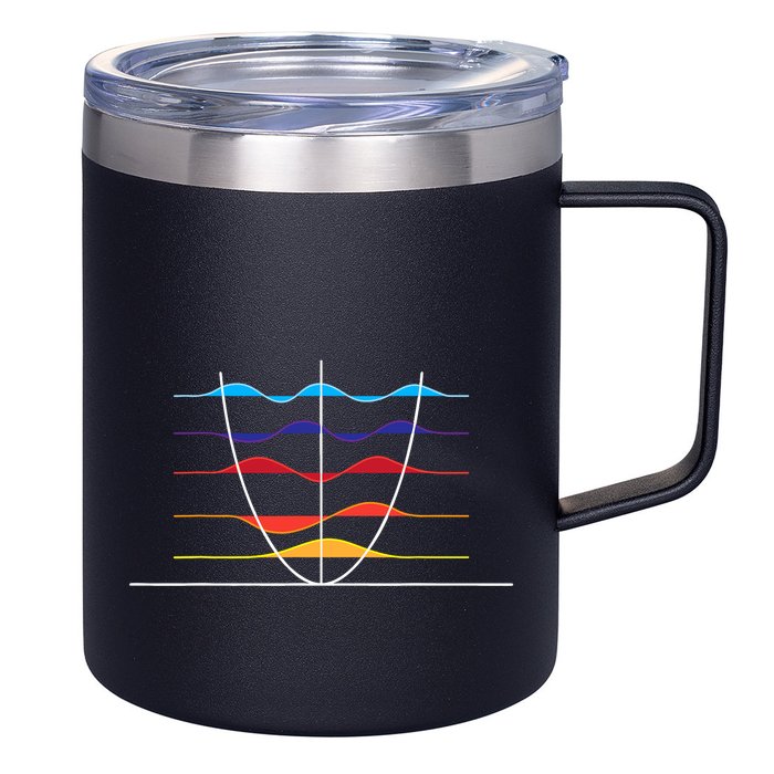Physics Wave Overlay Waves Astrophysics Physics 12oz Stainless Steel Coffee Mug