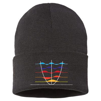Physics Wave Overlay Waves Astrophysics Physics Sustainable Knit Beanie