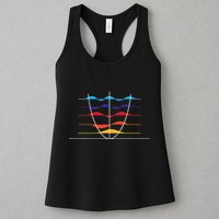 Physics Wave Overlay Waves Astrophysics Physics Womens Tank Top