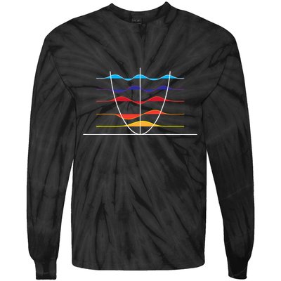 Physics Wave Overlay Waves Astrophysics Physics Tie-Dye Long Sleeve Shirt