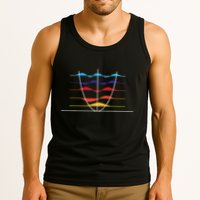 Physics Wave Overlay Waves Astrophysics Physics Tank Top