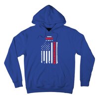 Proud Wife Of A Firefighter Distressed American Flag Cool Gift Hoodie