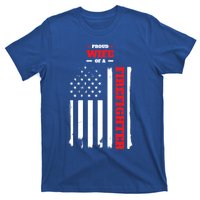 Proud Wife Of A Firefighter Distressed American Flag Cool Gift T-Shirt