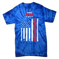 Proud Wife Of A Firefighter Distressed American Flag Cool Gift Tie-Dye T-Shirt