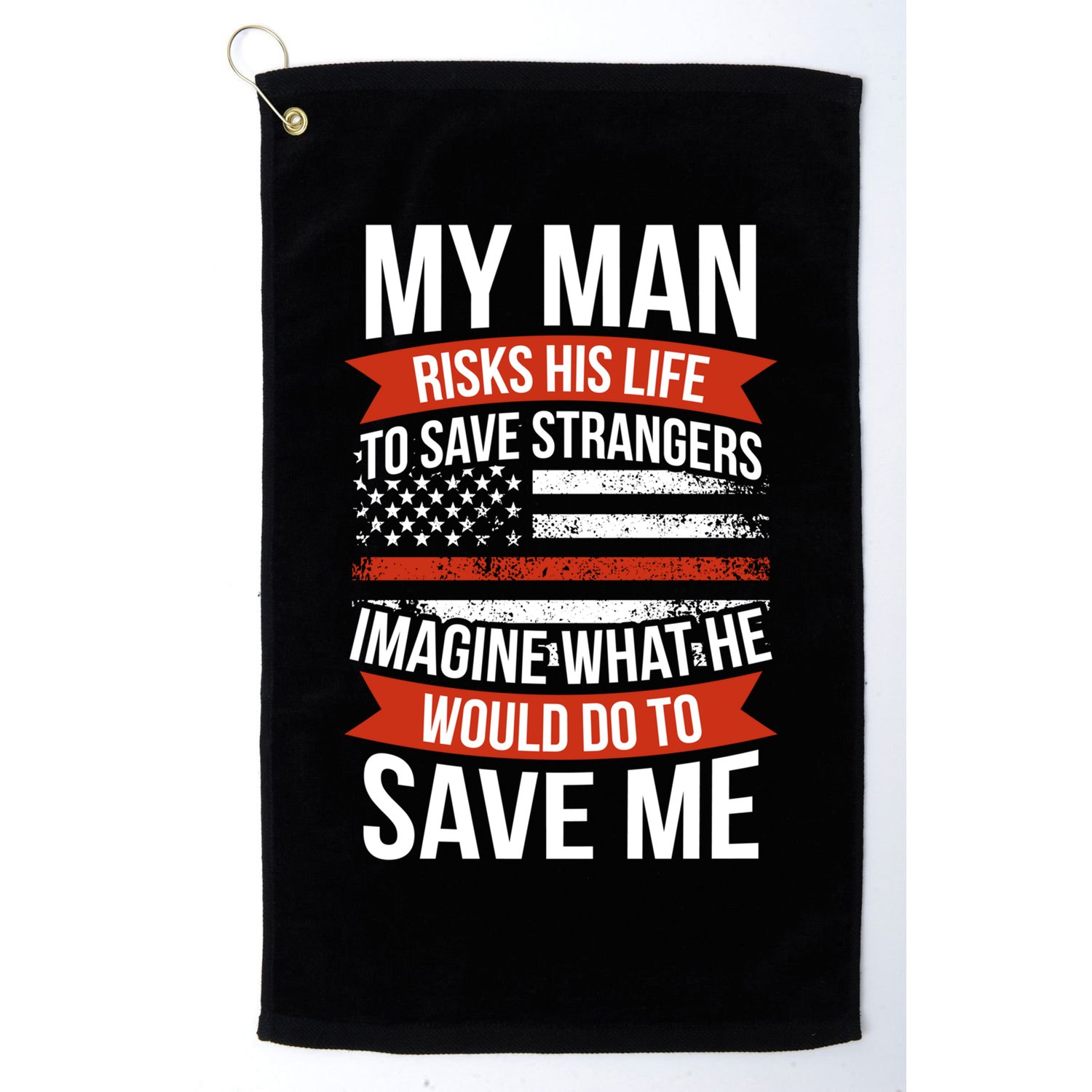 Proud Wife Of A Firefighter Fire Wife Fire Wife Gift Golf Towel