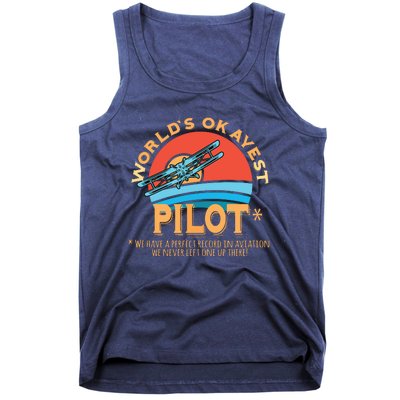 Pilot Worlds Okayest Pilot Design Tank Top