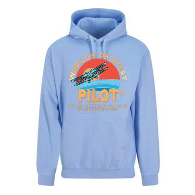 Pilot Worlds Okayest Pilot Design Unisex Surf Hoodie