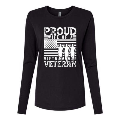 Proud Wife Of A Vietnam War Veteran Memorial Day Gift Womens Cotton Relaxed Long Sleeve T-Shirt