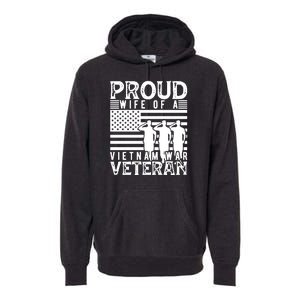 Proud Wife Of A Vietnam War Veteran Memorial Day Gift Premium Hoodie