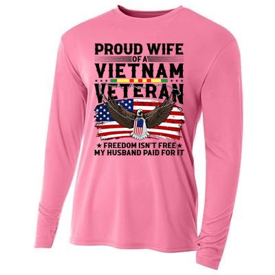 Proud Wife Of A Viet Nam Veteran Cooling Performance Long Sleeve Crew