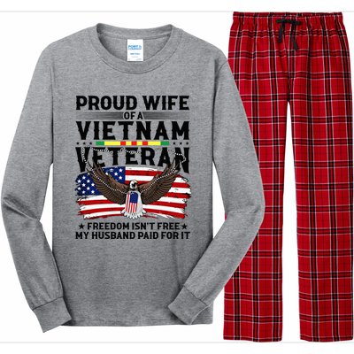 Proud Wife Of A Viet Nam Veteran Long Sleeve Pajama Set