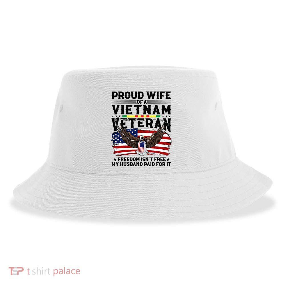 Proud Wife Of A Viet Nam Veteran Sustainable Bucket Hat