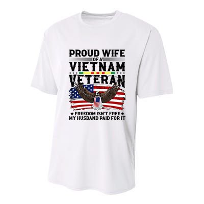 Proud Wife Of A Viet Nam Veteran Youth Performance Sprint T-Shirt
