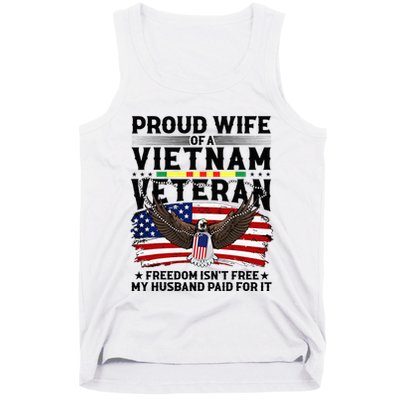Proud Wife Of A Viet Nam Veteran Tank Top