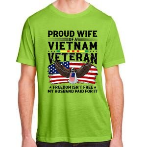 Proud Wife Of A Viet Nam Veteran Adult ChromaSoft Performance T-Shirt